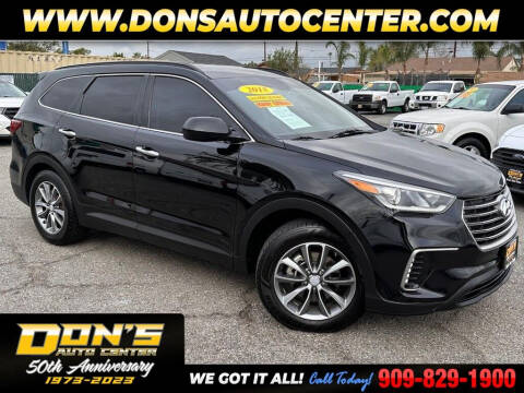 2018 Hyundai Santa Fe for sale at Dons Auto Center in Fontana CA