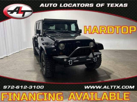 2013 Jeep Wrangler Unlimited for sale at AUTO LOCATORS OF TEXAS in Plano TX