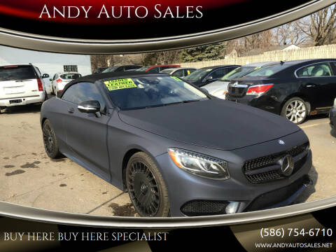 2017 Mercedes-Benz S-Class for sale at Andy Auto Sales in Warren MI