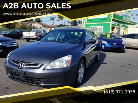 2005 Honda Accord for sale at A2B AUTO SALES in Chula Vista CA