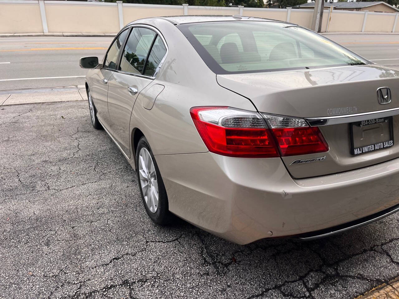 2013 Honda Accord for sale at M & J UNITED AUTO SALES in LAUDERDALE LAKES, FL