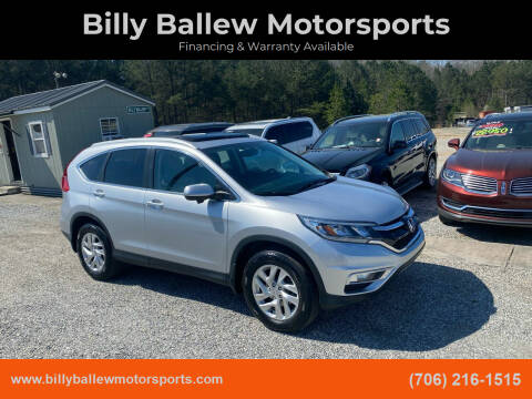2015 Honda CR-V for sale at Billy Ballew Motorsports in Dawsonville GA