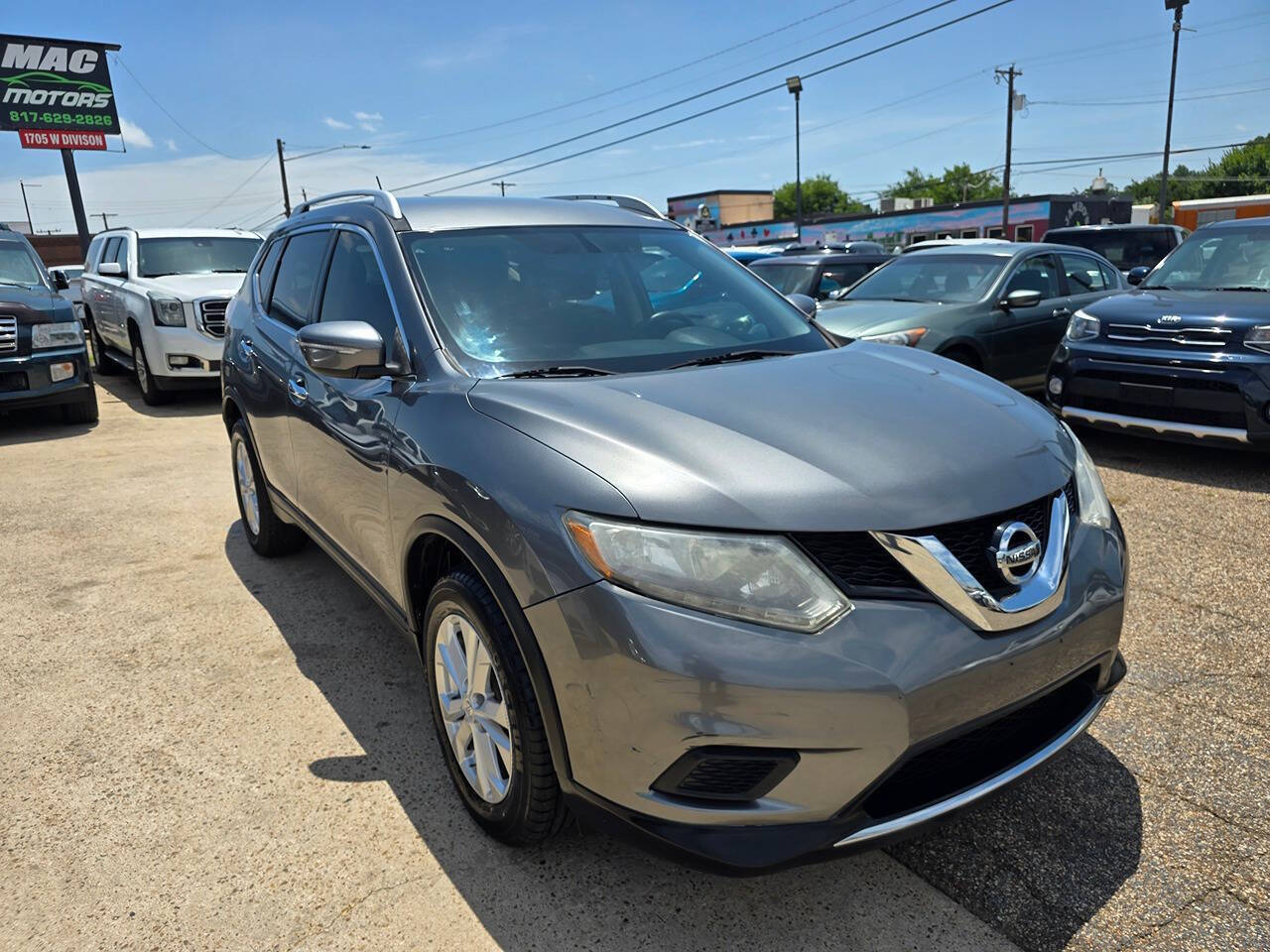 Gray 2015 Nissan Rogue SV AWD SV 4dr Crossover 2