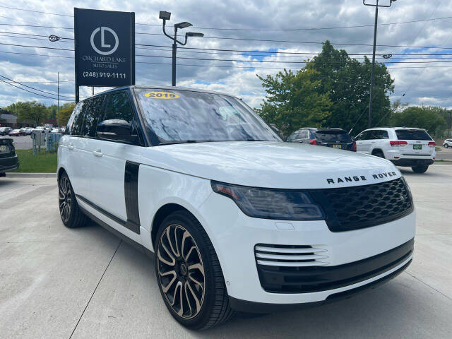 2019 Land Rover Range Rover for sale at ORCHARD LAKE AUTO SALES INC in Farmington Hills, MI