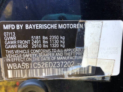 2014 BMW 5 Series 535i