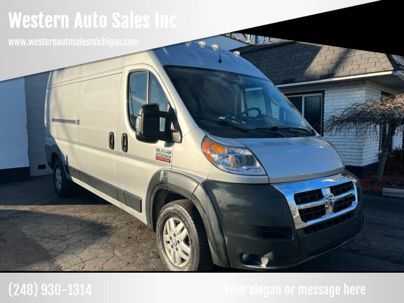 2018 RAM ProMaster for sale at Western Auto Sales Inc in Farmington Hills MI