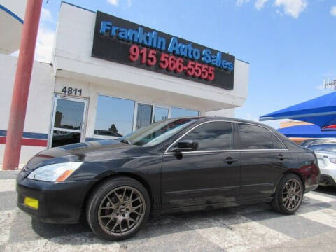 2007 Honda Accord for sale at Franklin Auto Sales in El Paso TX
