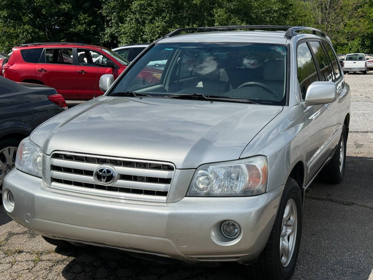 Silver 2007 Toyota Highlander Base 4dr SUV I4 1