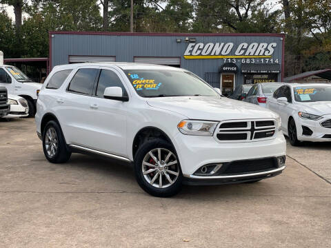 2018 Dodge Durango for sale at Econo Cars in Houston TX
