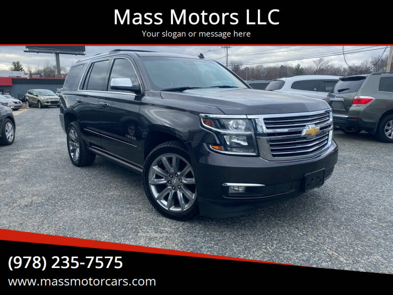 2015 Chevrolet Tahoe for sale at Mass Motors LLC in Worcester MA