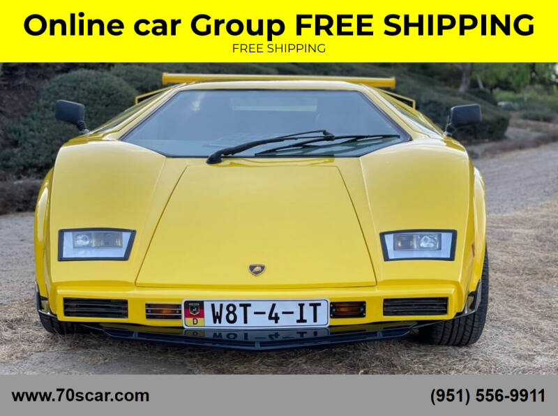1985 Lamborghini Countach for sale at Car Group       FREE SHIPPING in Riverside CA