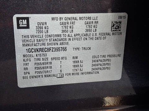 2015 Chevrolet Silverado 1500