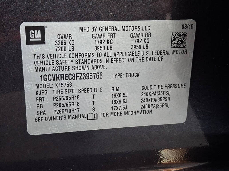 2015 Chevrolet Silverado 1500