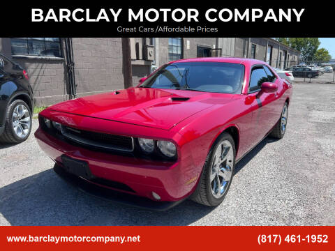 2013 Dodge Challenger for sale at BARCLAY MOTOR COMPANY in Arlington TX