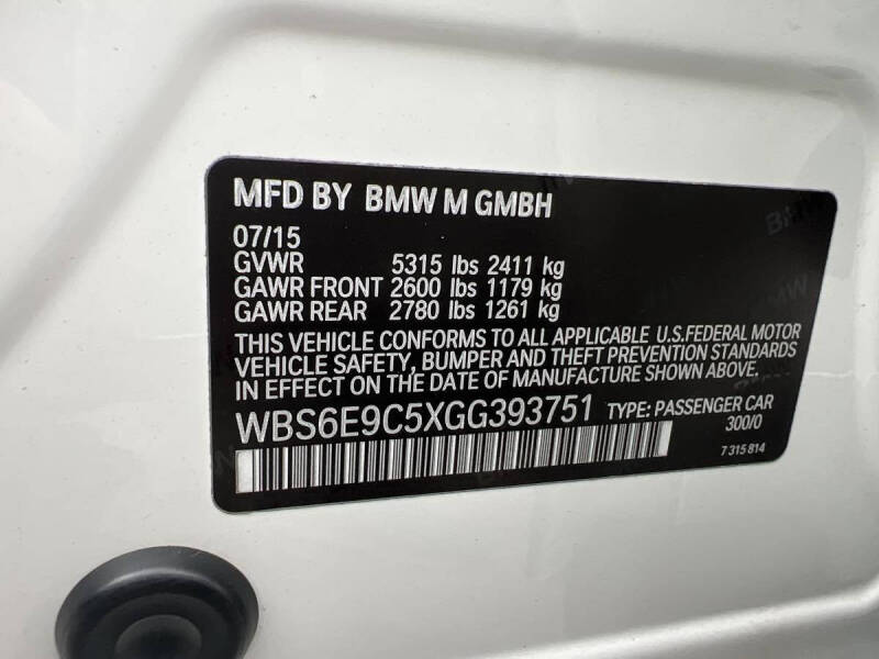 2016 BMW M6 Gran Coupe