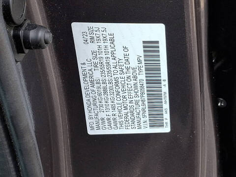 2023 Honda Odyssey Touring