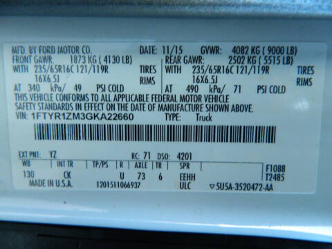 2016 Ford Transit 250