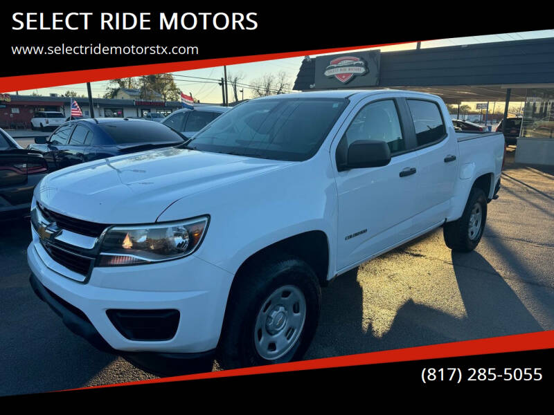 2018 Chevrolet Colorado for sale at SELECT RIDE MOTORS in Arlington TX