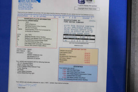 1970 Ford Mustang