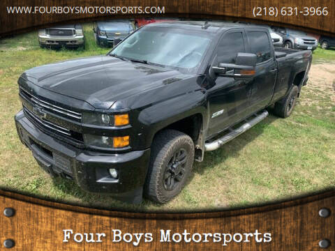 2018 Chevrolet Silverado 2500HD for sale at Four Boys Motorsports in Wadena MN