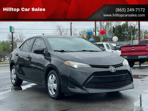 2017 Toyota Corolla for sale at Hilltop Car Sales in Knoxville TN