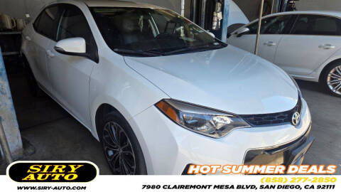 2016 Toyota Corolla S Plus