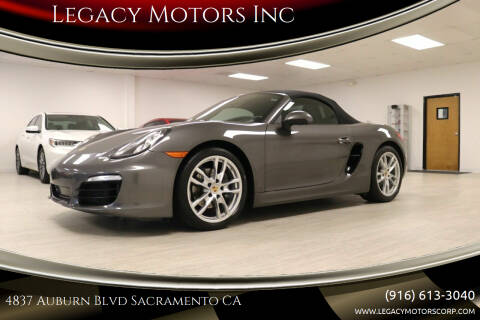 2015 Porsche Boxster for sale at Legacy Motors Inc in Sacramento CA