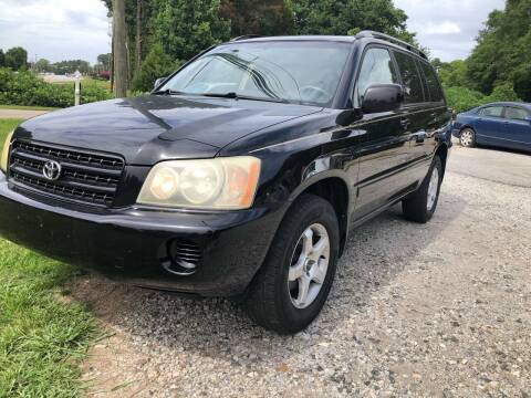 2003 Toyota Highlander for sale at Fayette Auto Sales in Fayetteville GA
