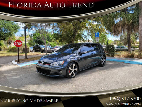2016 Volkswagen Golf GTI for sale at Florida Auto Trend in Plantation FL