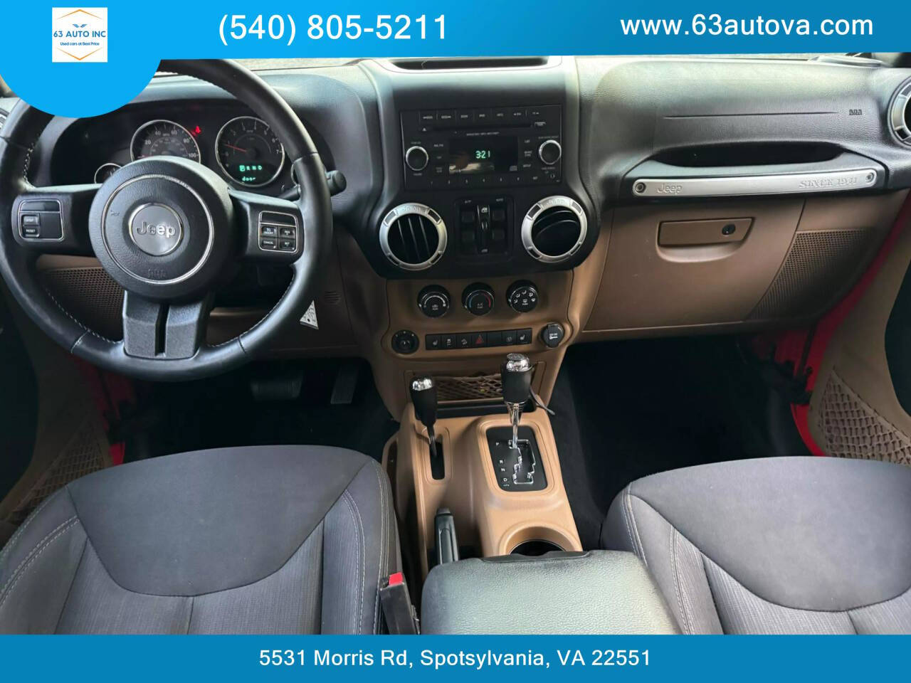 2015 Jeep Wrangler Unlimited for sale at 63 Auto Inc in Spotsylvania, VA