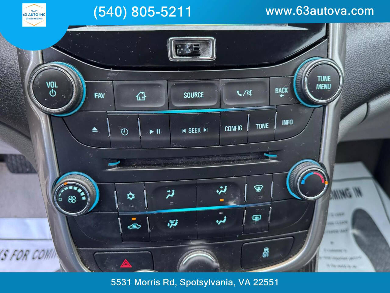 2014 Chevrolet Malibu for sale at 63 Auto Inc in Spotsylvania, VA