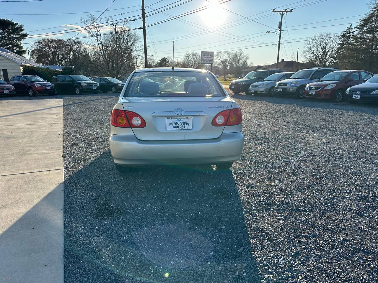 2004 Toyota Corolla for sale at PEAK VIEW MOTORS in Mount Crawford, VA