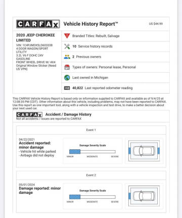 2020 Jeep Cherokee Limited