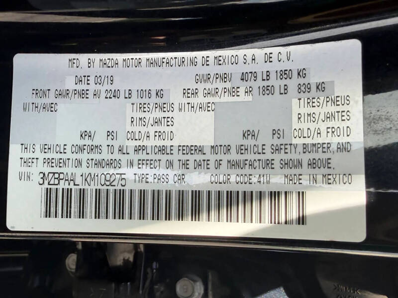 2019 Mazda Mazda3 Sedan Select