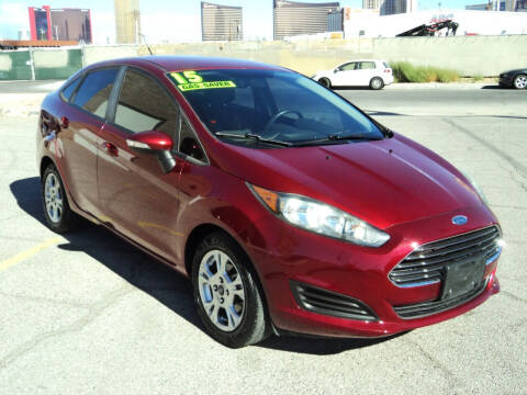 2015 Ford Fiesta for sale at DESERT AUTO TRADER in Las Vegas NV