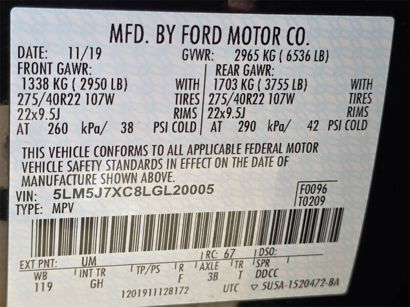 2020 Lincoln Aviator Reserve