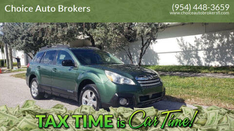 2014 Subaru Outback for sale at Choice Auto Brokers in Fort Lauderdale FL