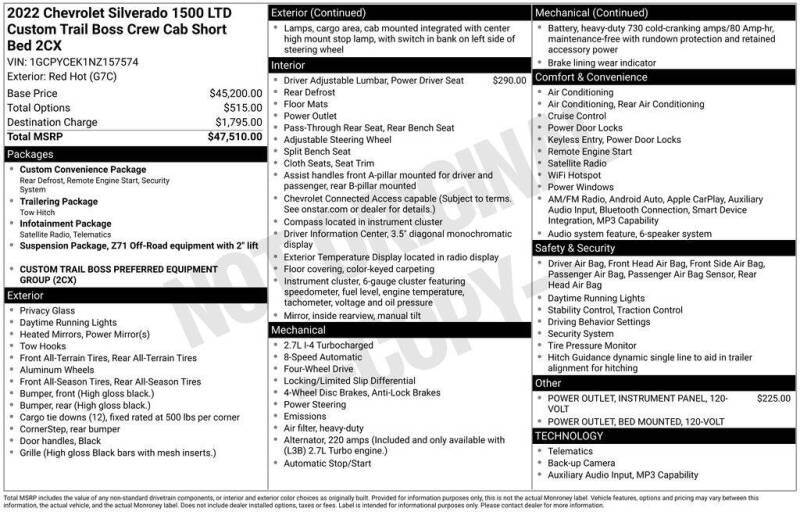 2022 Chevrolet Silverado 1500 Limited