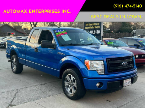 2013 Ford F-150 for sale at AUTOMAX ENTERPRISES INC. in Roseville CA