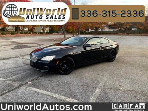2014 BMW 6 Series for sale at Uniworld Auto Sales LLC. in Greensboro NC