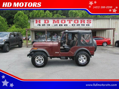 1979 Jeep CJ-5 for sale at HD MOTORS in Kingsport TN