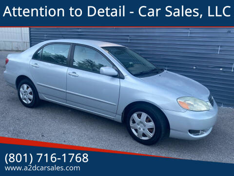 2005 Toyota Corolla for sale at Attention to Detail - Car Sales, LLC in Ogden UT