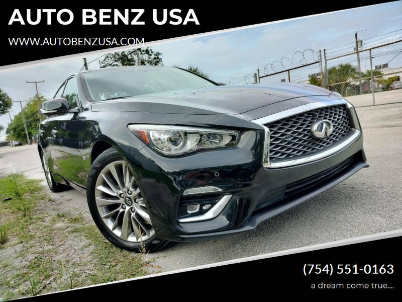 2021 Infiniti Q50 for sale at AUTO BENZ USA in Fort Lauderdale FL