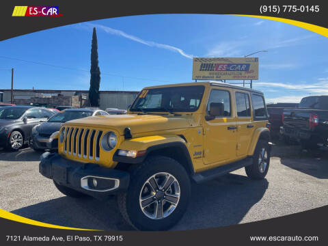 2021 Jeep Wrangler Unlimited for sale at Escar Auto in El Paso TX