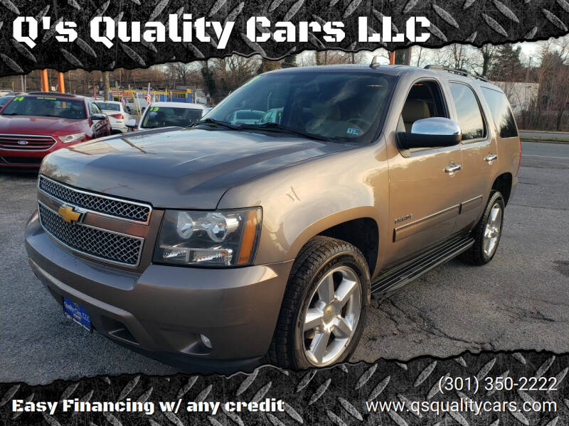 2013 Chevrolet Tahoe for sale at Q's Quality Cars LLC in Capitol Heights MD