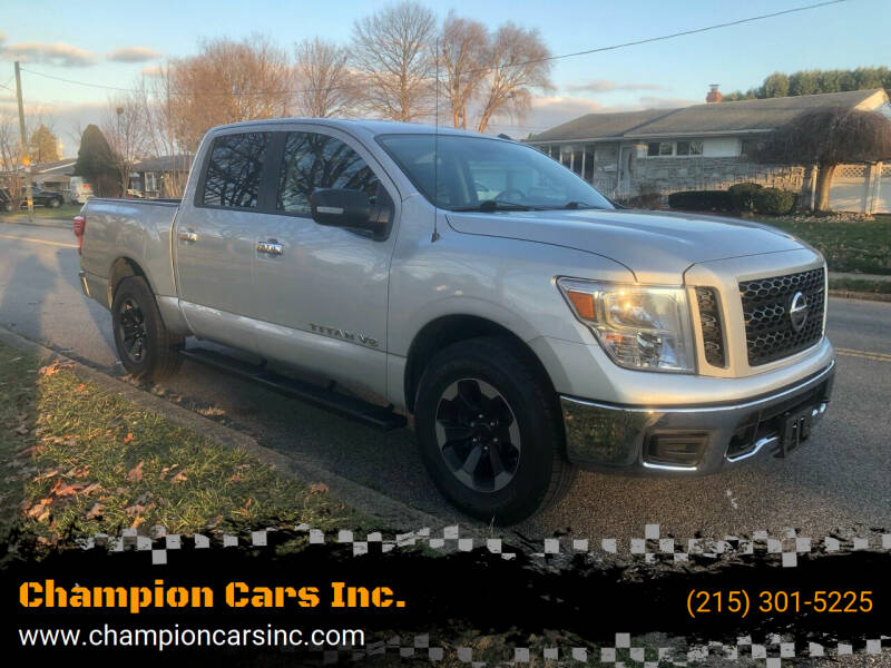 2019 Nissan Titan for sale at Champion Cars Inc. in Philadelphia PA