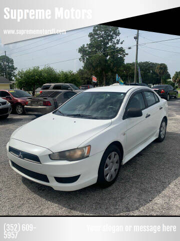 2010 Mitsubishi Lancer for sale at Supreme Motors in Leesburg FL