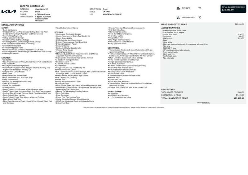 2020 Kia Sportage LX