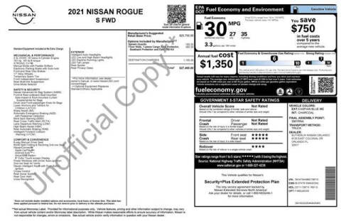 2021 Nissan Rogue S