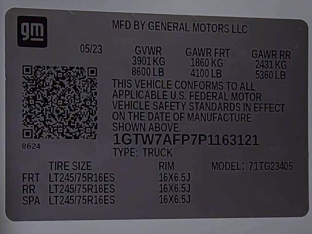 2023 GMC Savana 2500